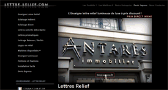 Desktop Screenshot of lettre-relief.com