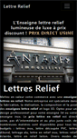 Mobile Screenshot of lettre-relief.com