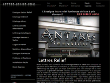 Tablet Screenshot of lettre-relief.com